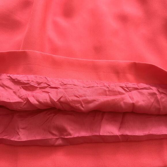 J. Crew Dress Coral Orange Sleeveless Crew Neck Pockets Summer Sheath Size 4 - Picture 10 of 12